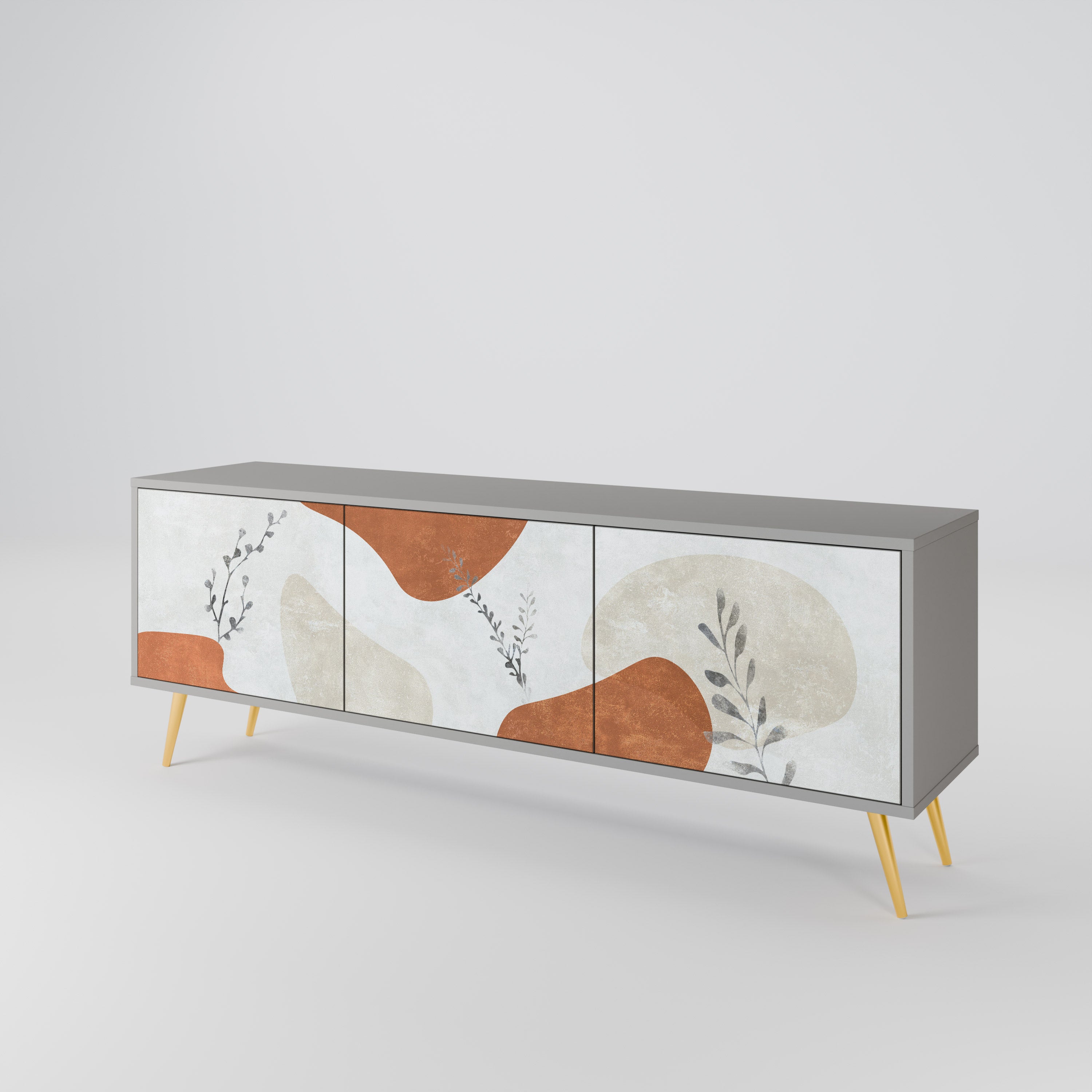 TRANQUIL TWIG Třídveřový TV stolek