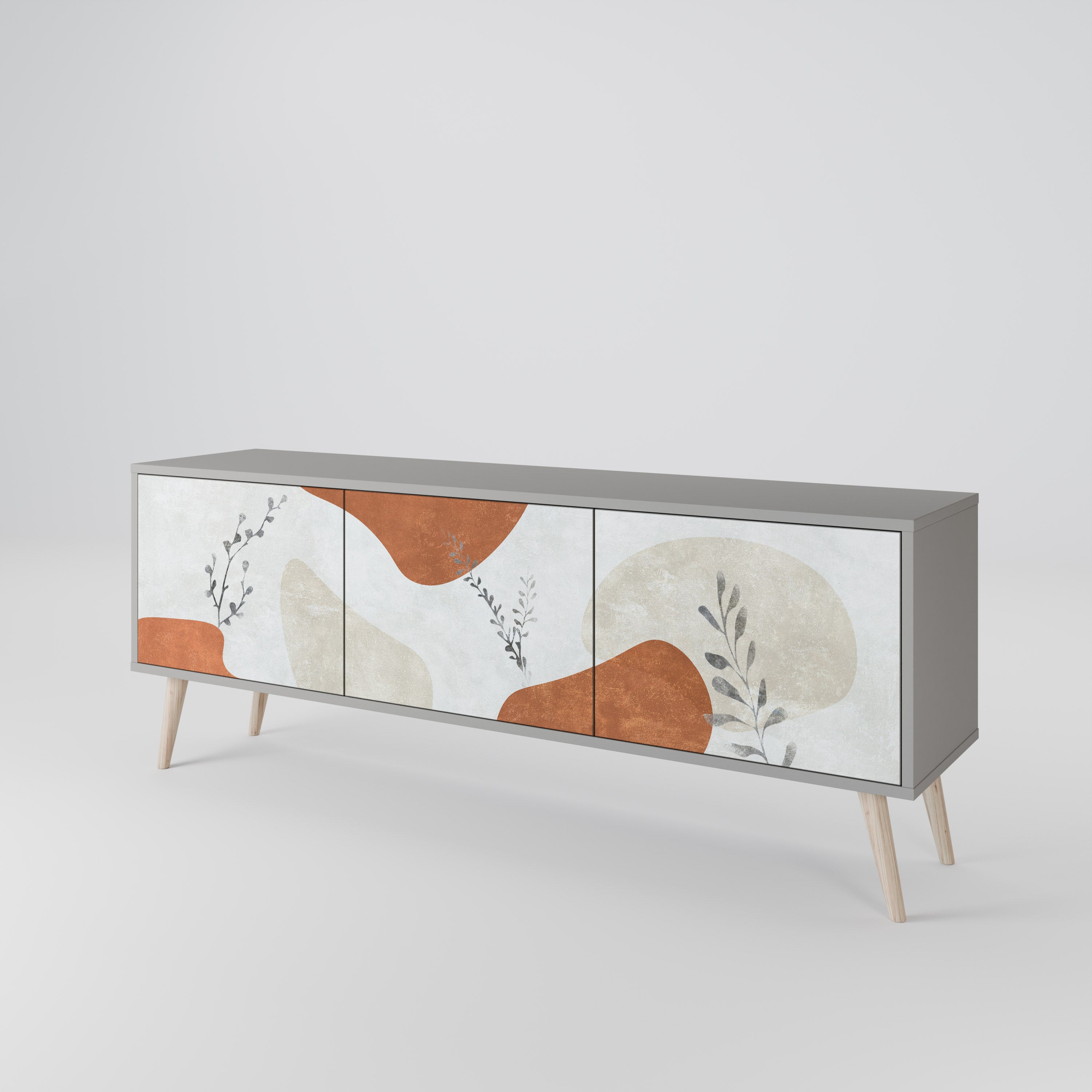 TRANQUIL TWIG Třídveřový TV stolek
