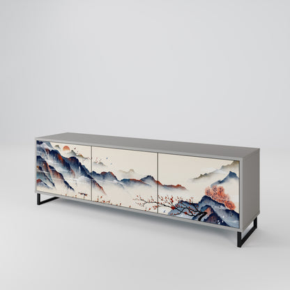 JAPANESE LANDSCAPE Třídveřový TV stolek