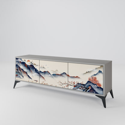 JAPANESE LANDSCAPE Třídveřový TV stolek