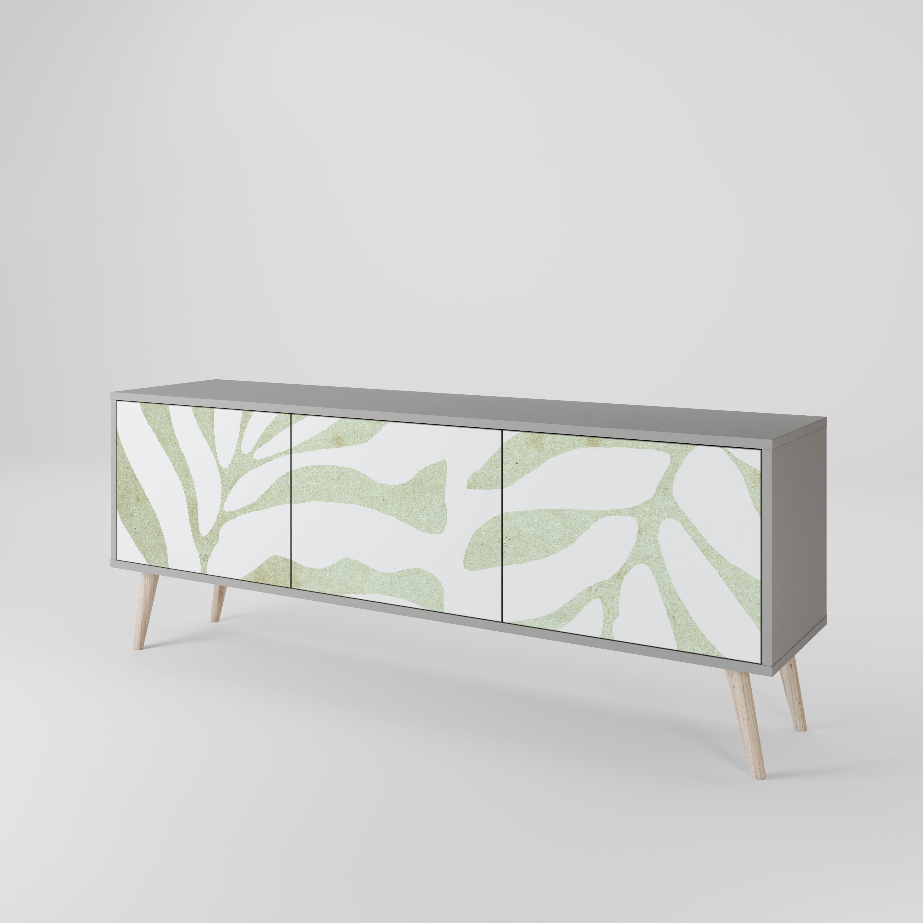 BOTANICAL SPARK Třídveřový TV stolek