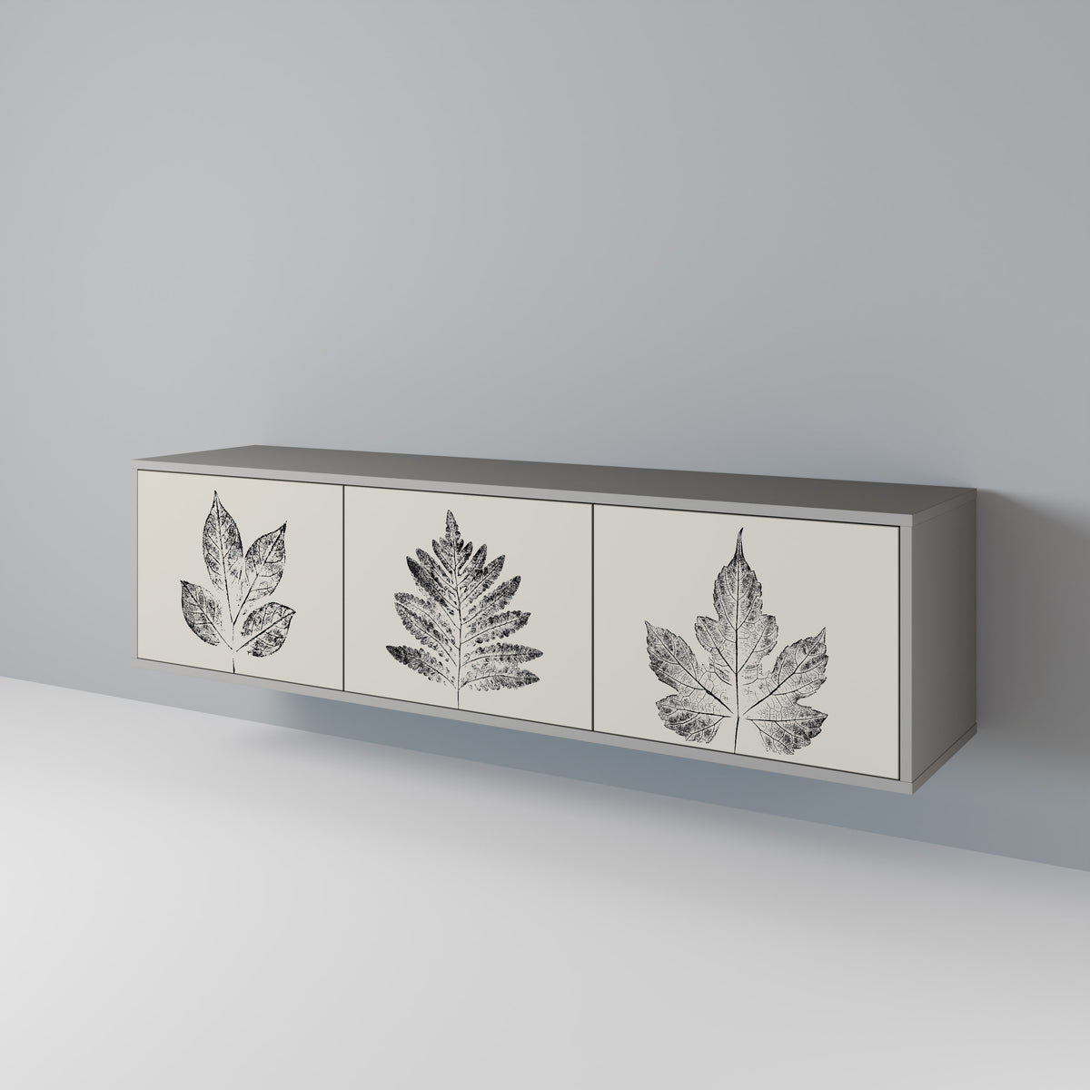 LEAFY STAMPS Třídveřový TV stolek