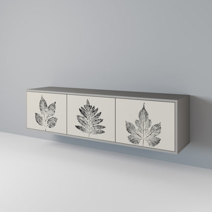 LEAFY STAMPS Třídveřový TV stolek