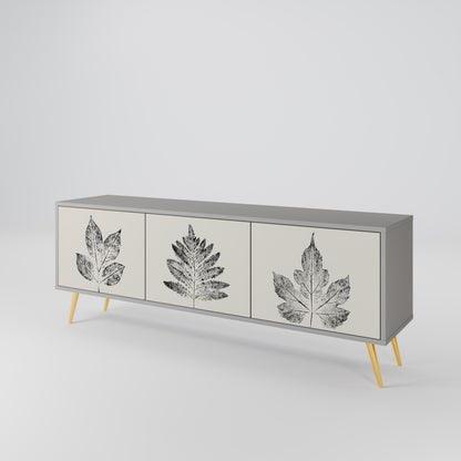 LEAFY STAMPS Třídveřový TV stolek