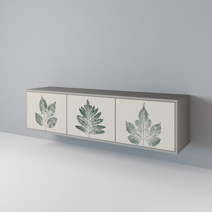GREEN LEAFY STAMPS Třídveřový TV stolek