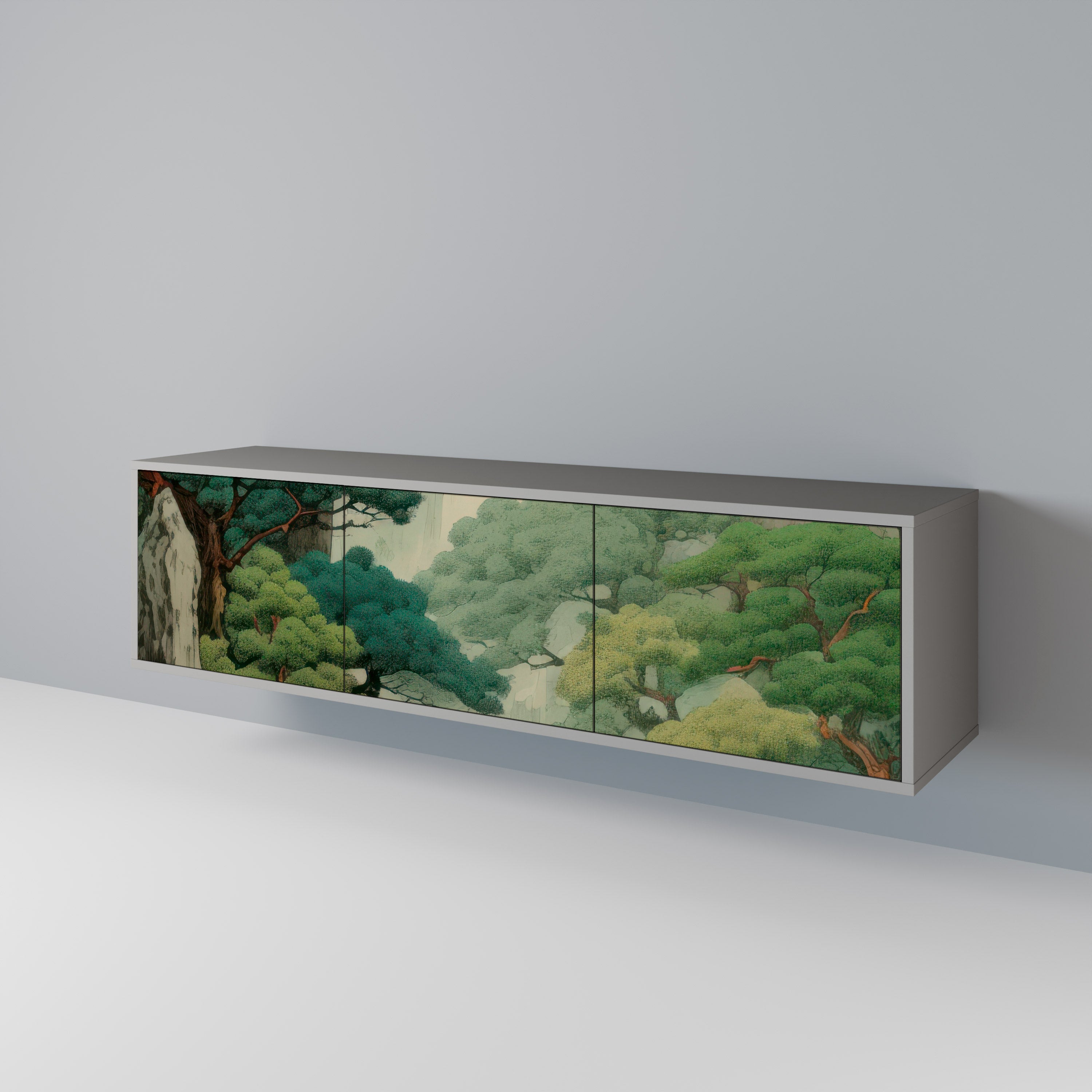 VERDURE ABYSS Třídveřový TV stolek