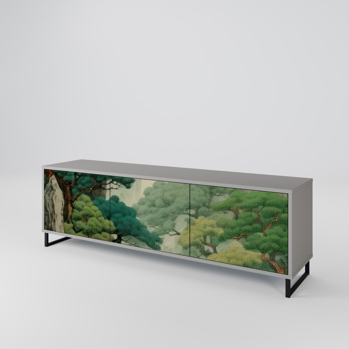 VERDURE ABYSS Třídveřový TV stolek