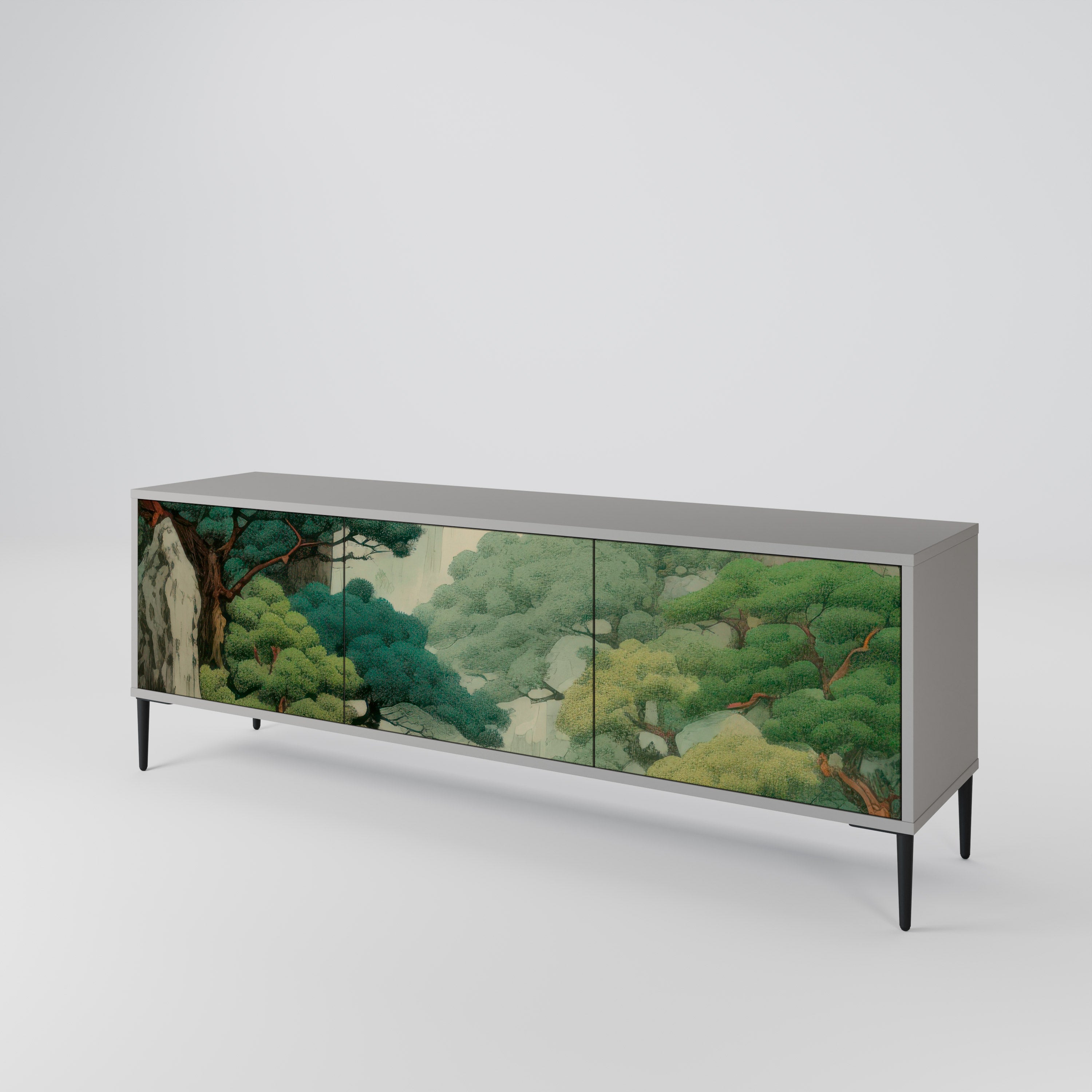 VERDURE ABYSS Třídveřový TV stolek