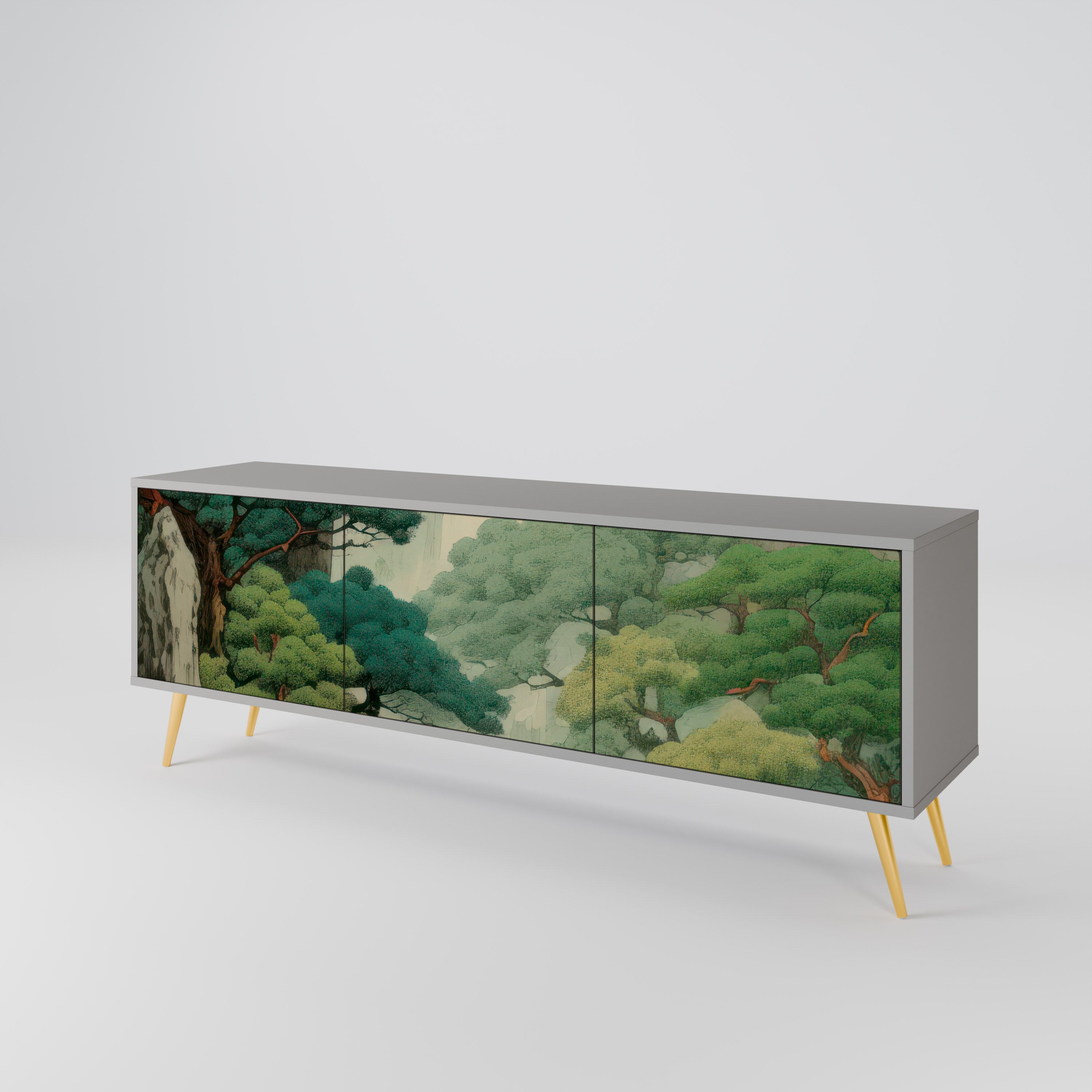 VERDURE ABYSS Třídveřový TV stolek