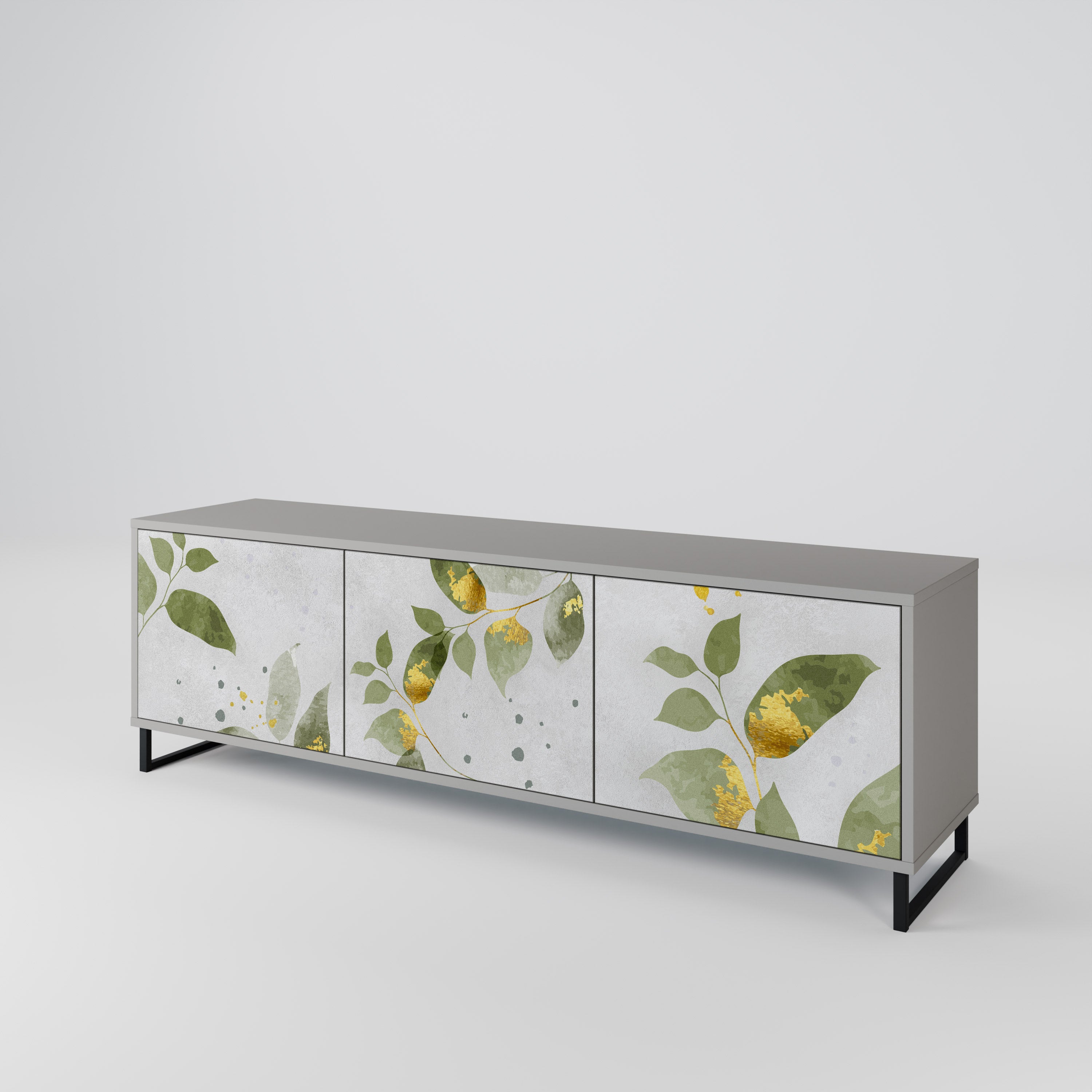 ELEGANT BOTANICS Třídveřový TV stolek