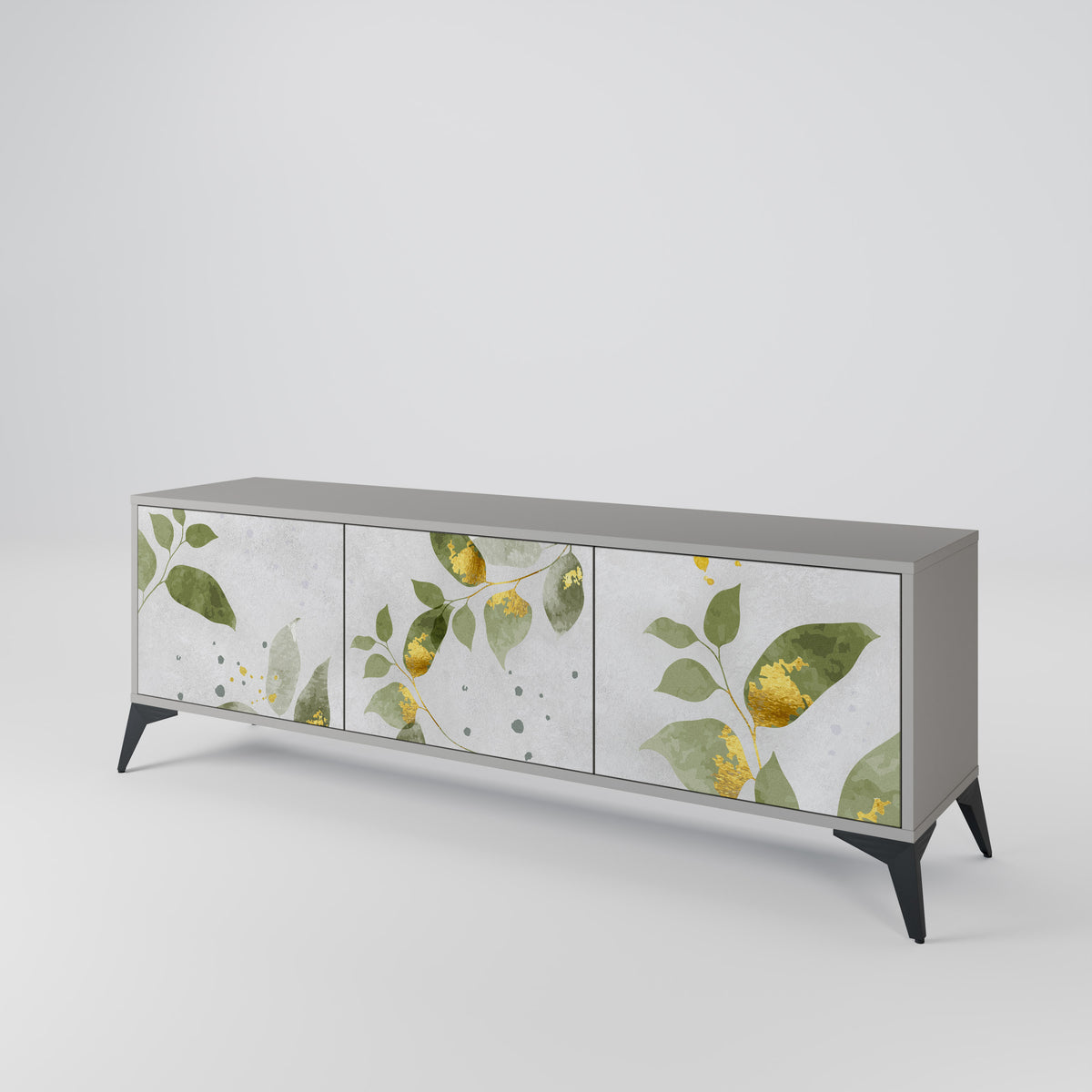 ELEGANT BOTANICS Třídveřový TV stolek