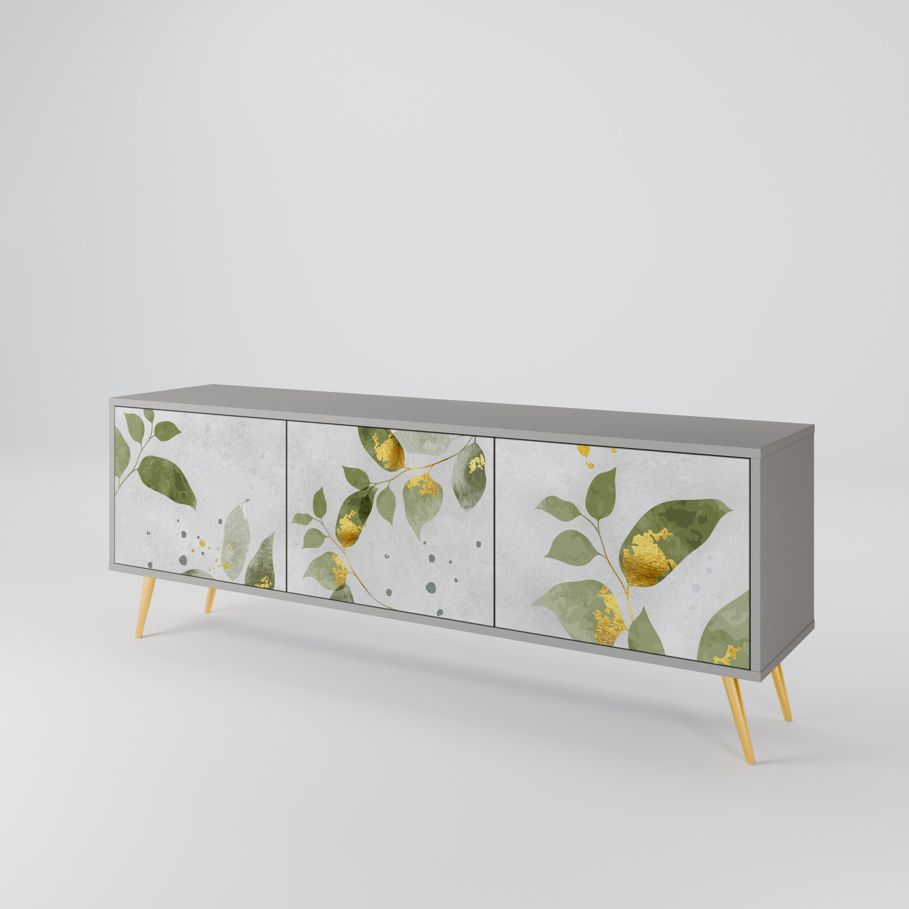 ELEGANT BOTANICS Třídveřový TV stolek