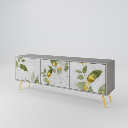 ELEGANT BOTANICS Třídveřový TV stolek