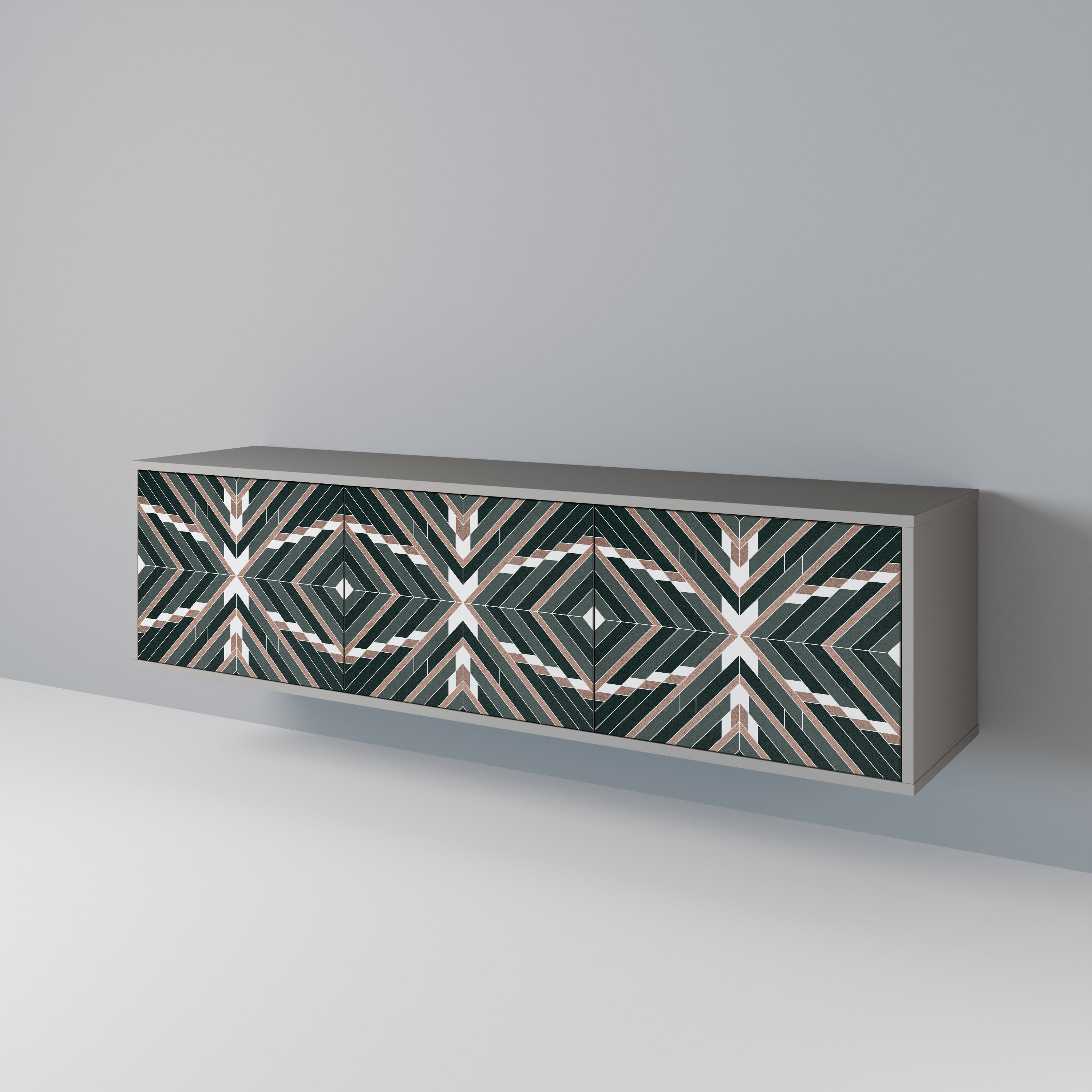 DIMENSION DELIGHTS Třídveřový TV stolek
