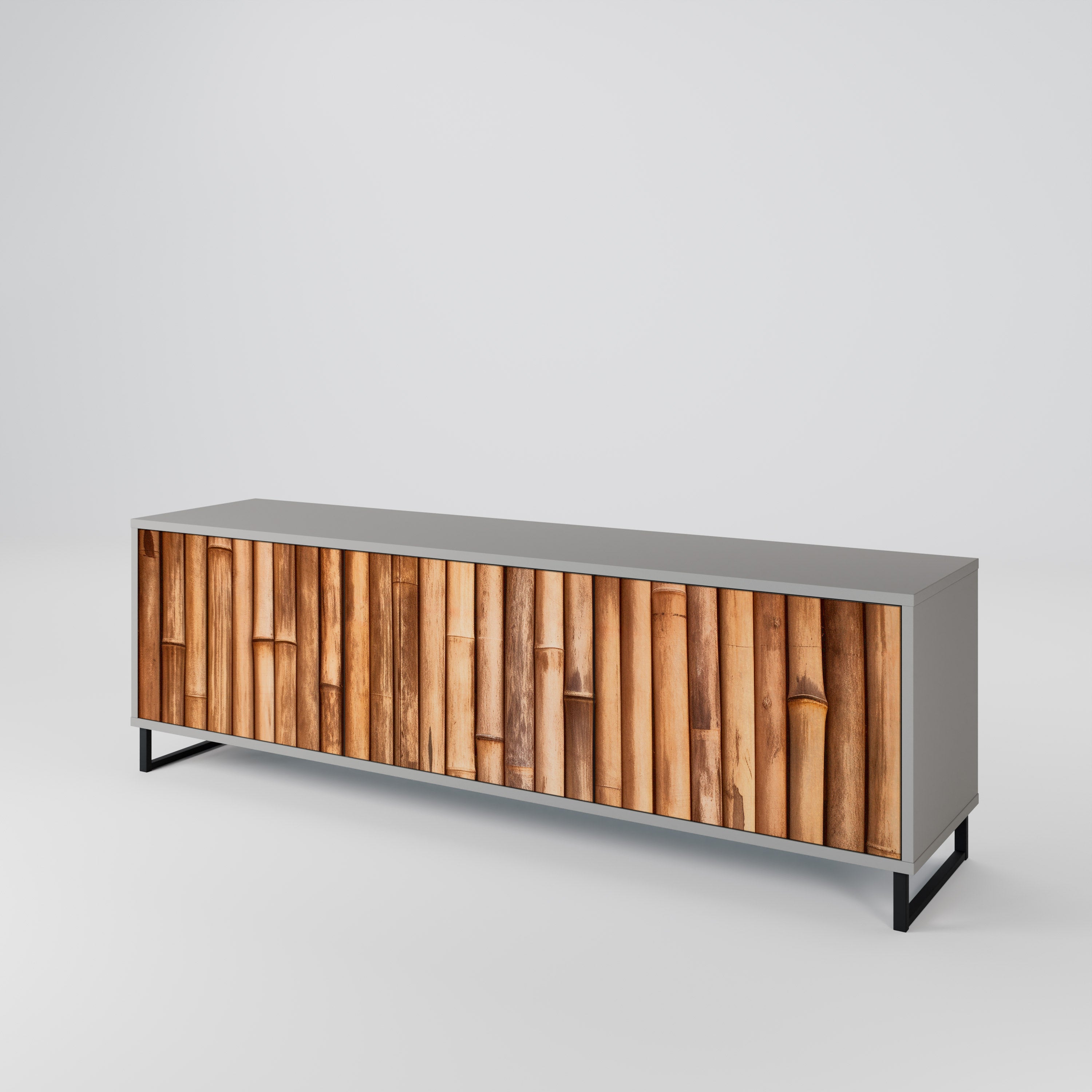 NATURAL WOOD Třídveřový TV stolek