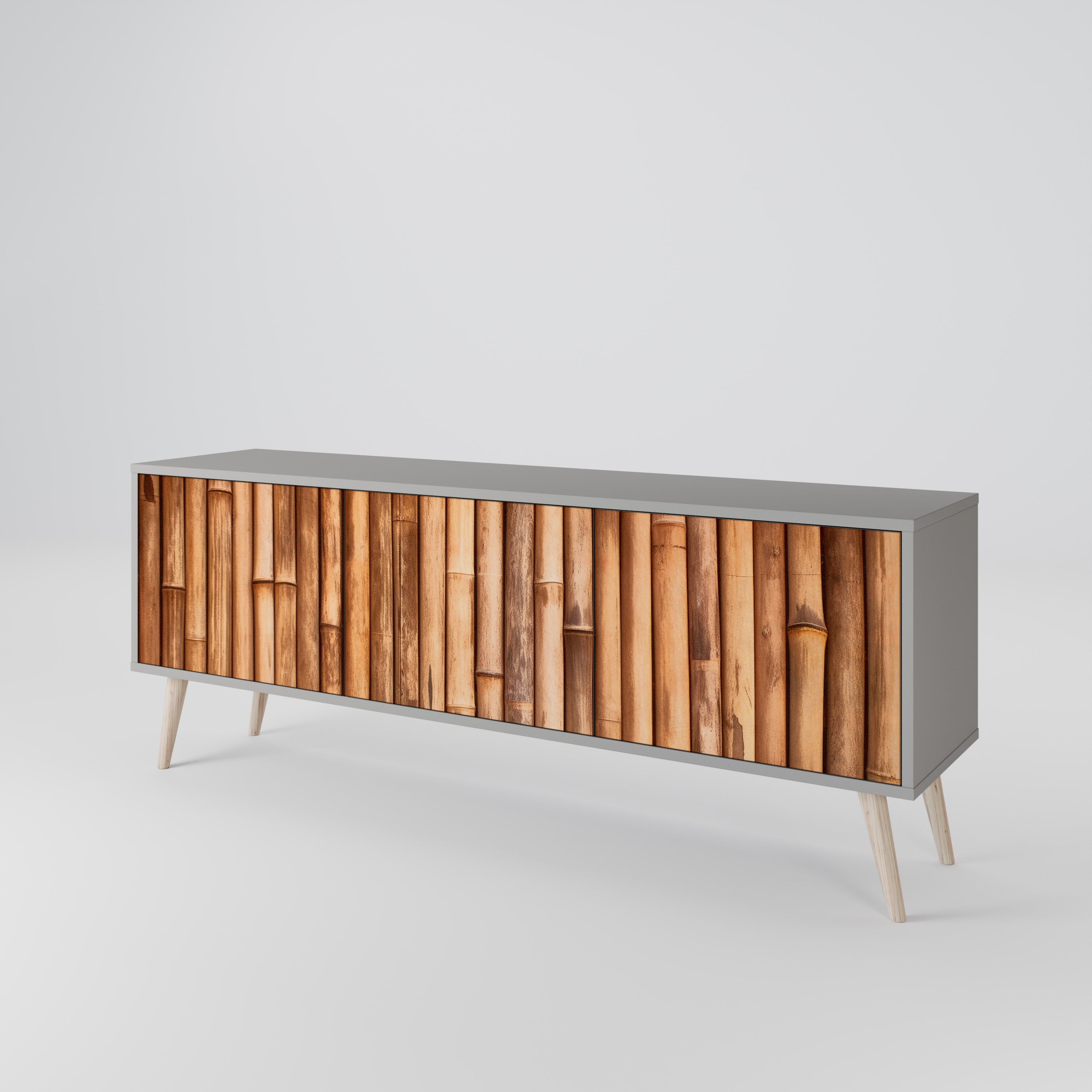 NATURAL WOOD Třídveřový TV stolek