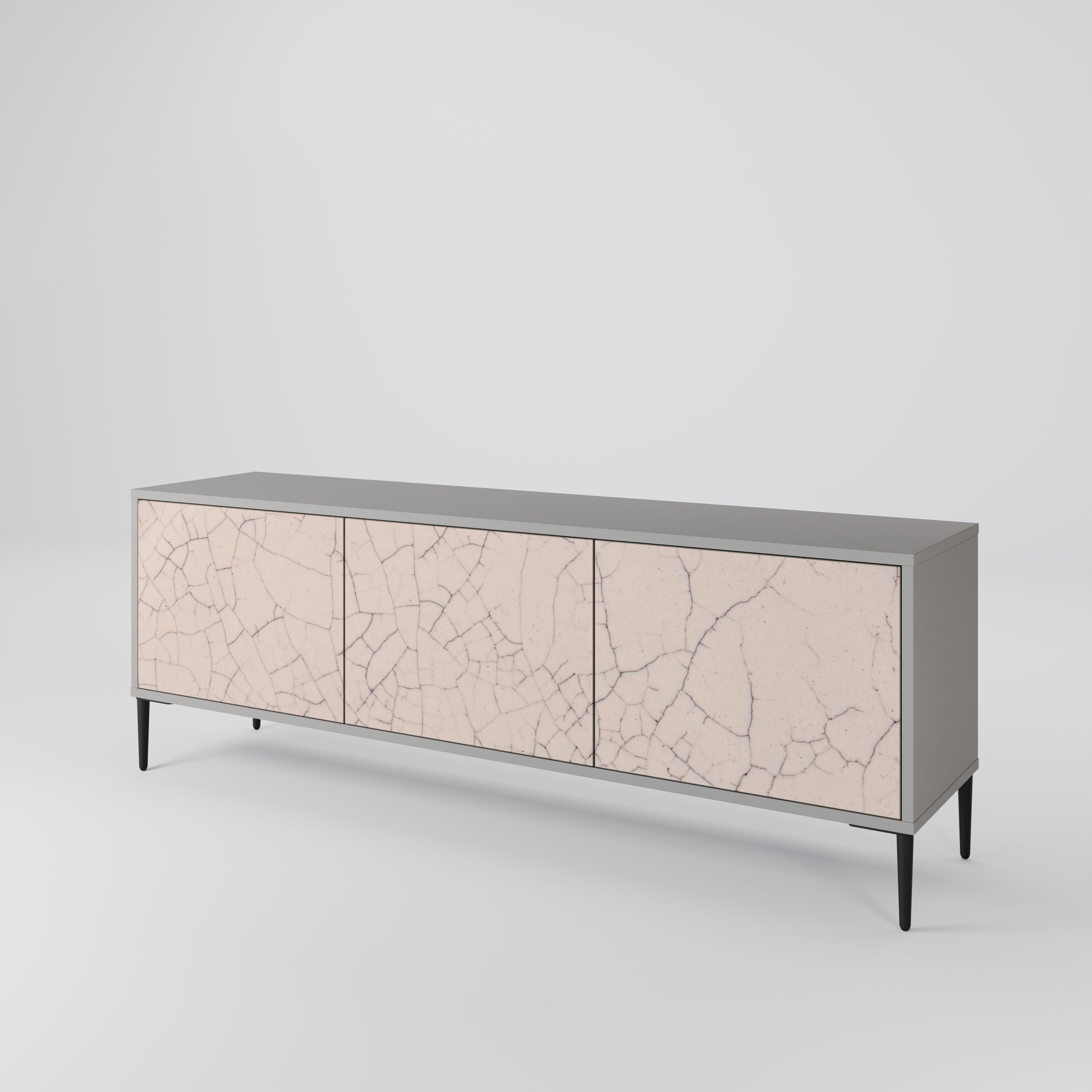CERAMIC TEXTURE Třídveřový TV stolek