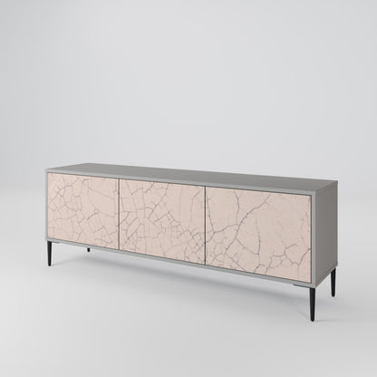 CERAMIC TEXTURE Třídveřový TV stolek