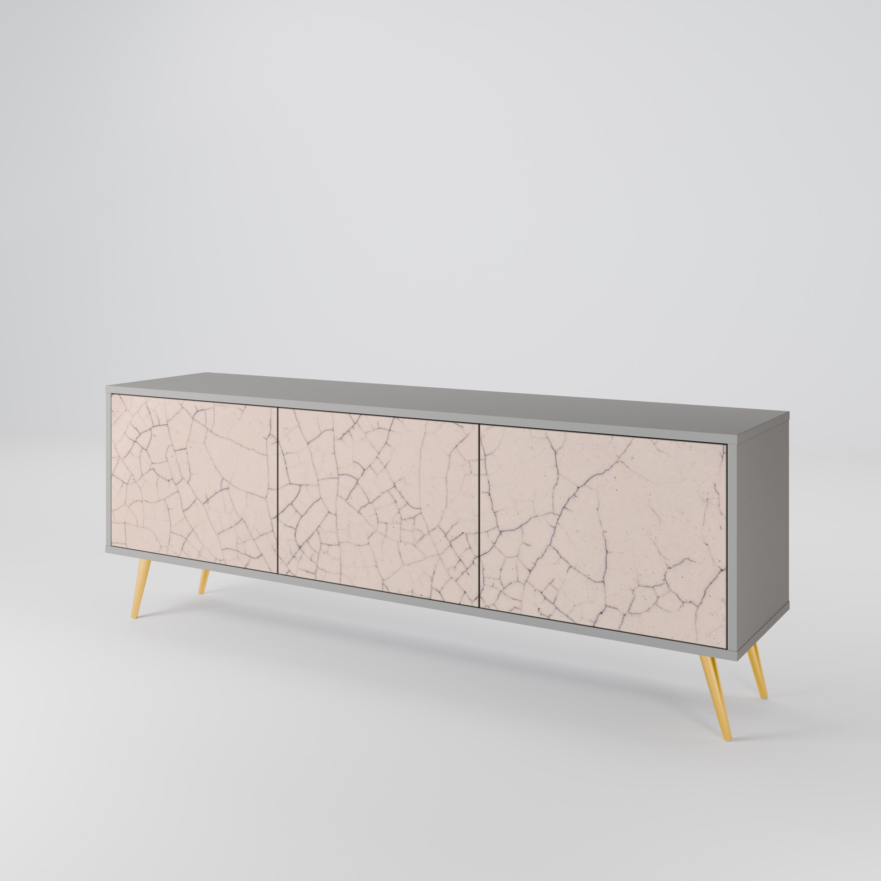 CERAMIC TEXTURE Třídveřový TV stolek