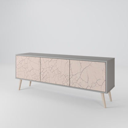CERAMIC TEXTURE Třídveřový TV stolek
