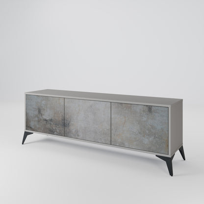 CONCRETE WALL Třídveřový TV stolek