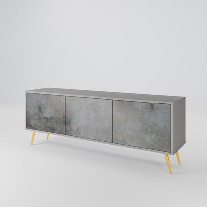 CONCRETE WALL Třídveřový TV stolek