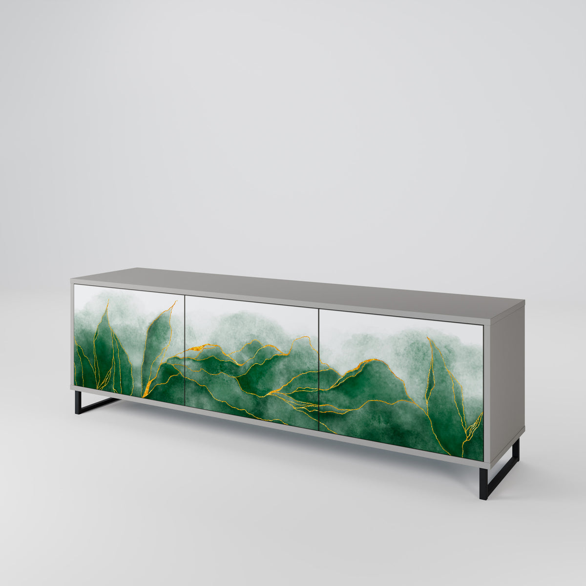 EXPENSIVE NATURE Třídveřový TV stolek