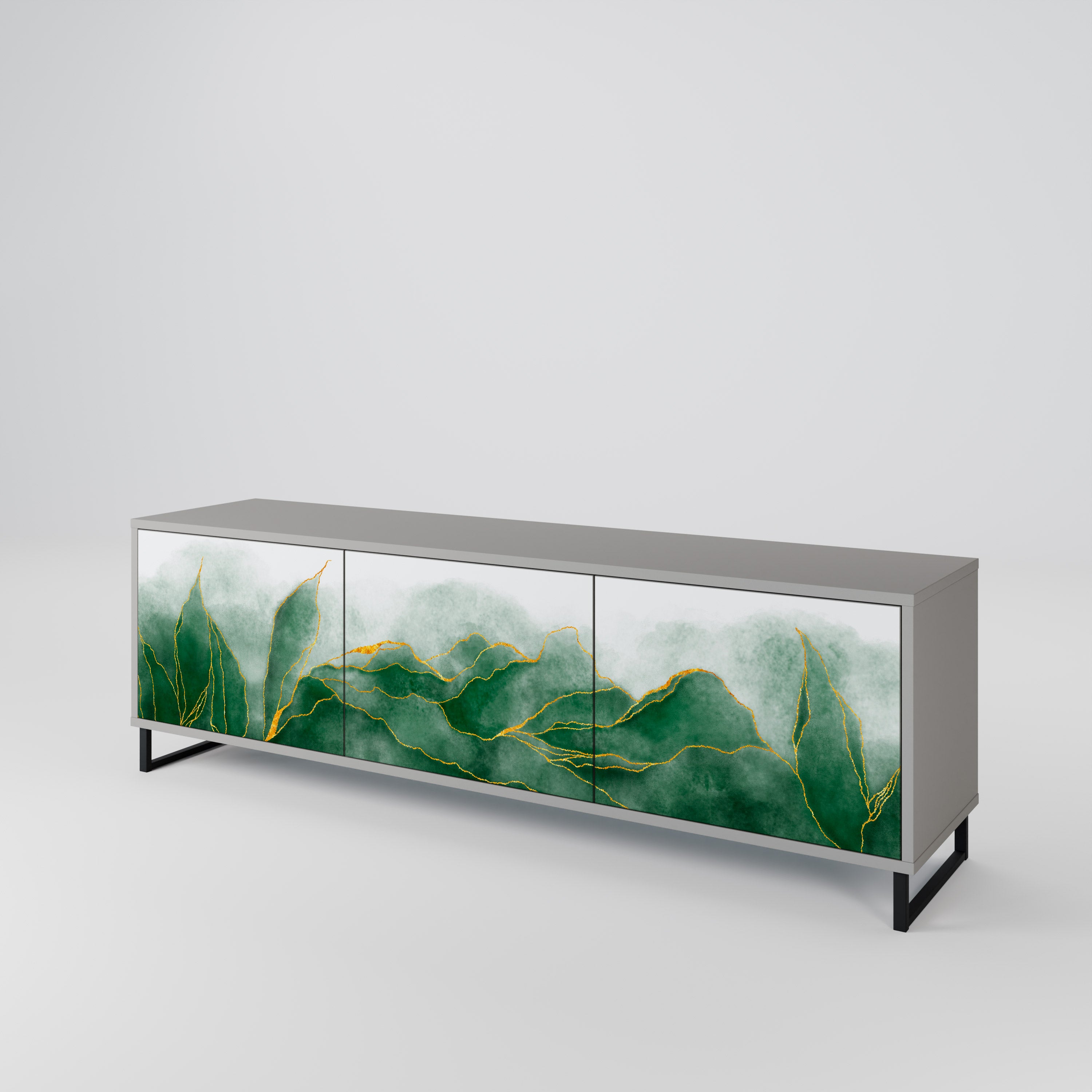 EXPENSIVE NATURE Třídveřový TV stolek
