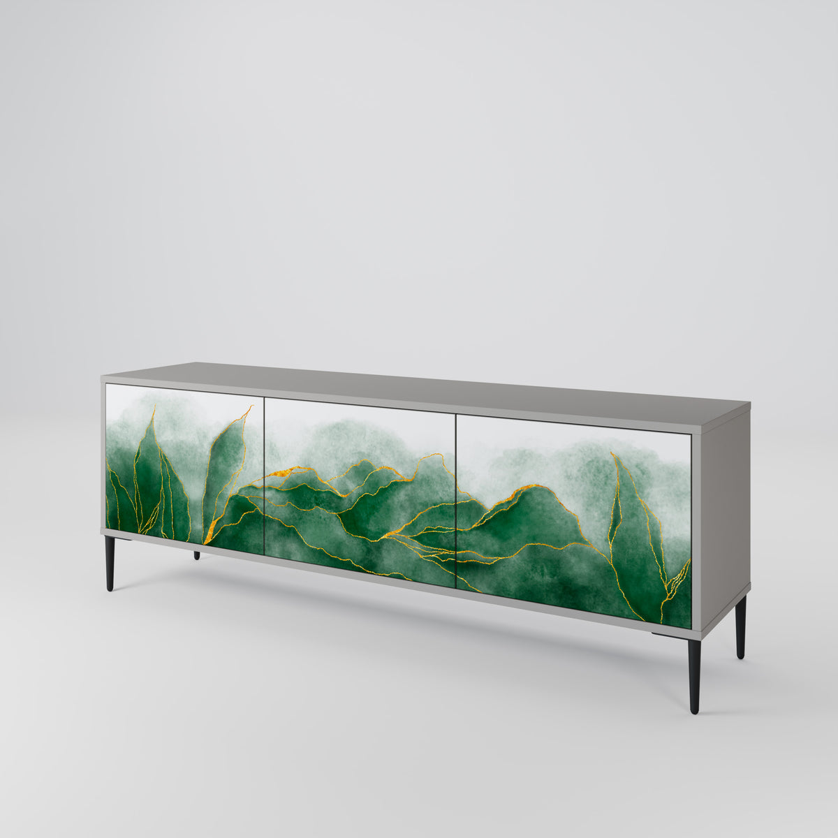 EXPENSIVE NATURE Třídveřový TV stolek