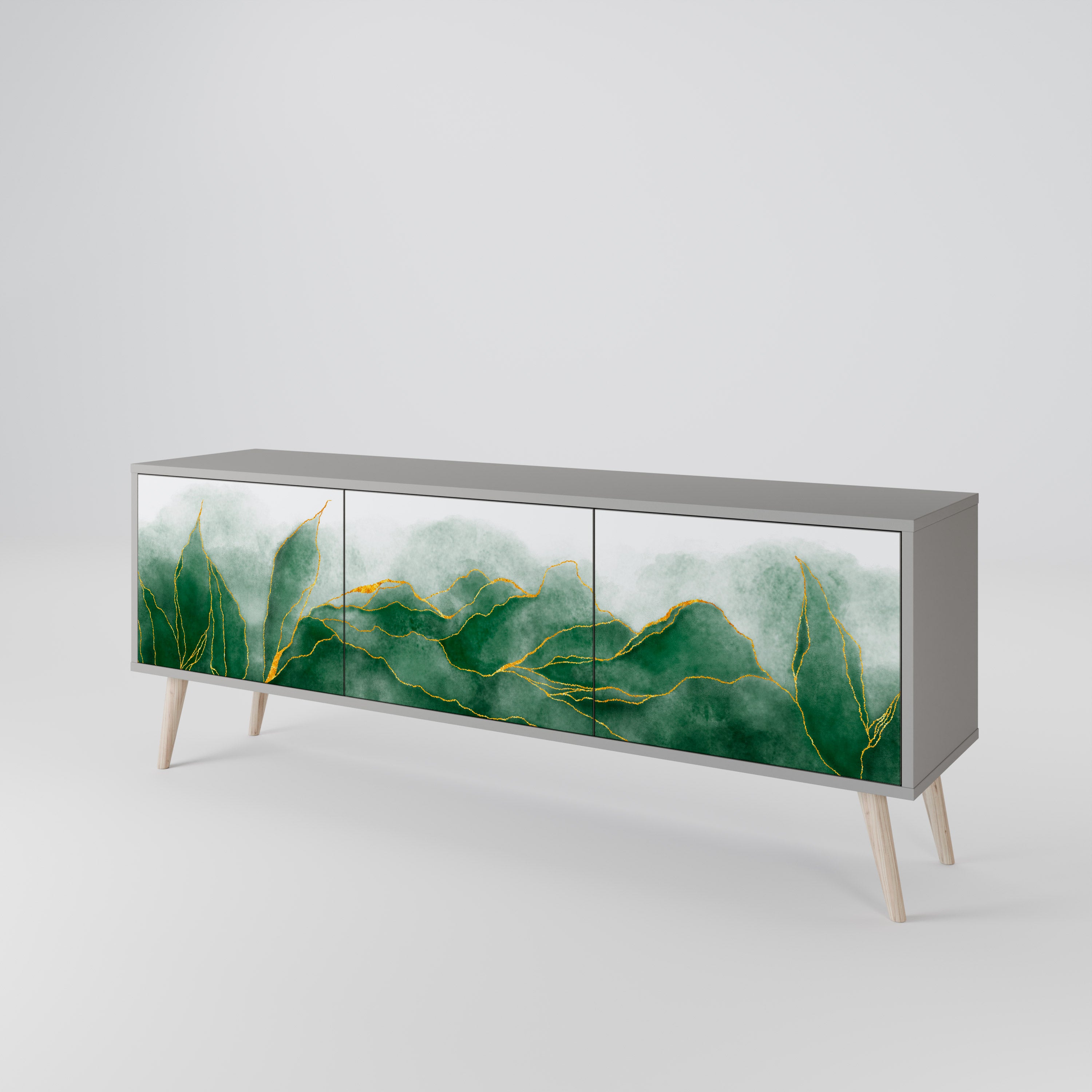 EXPENSIVE NATURE Třídveřový TV stolek