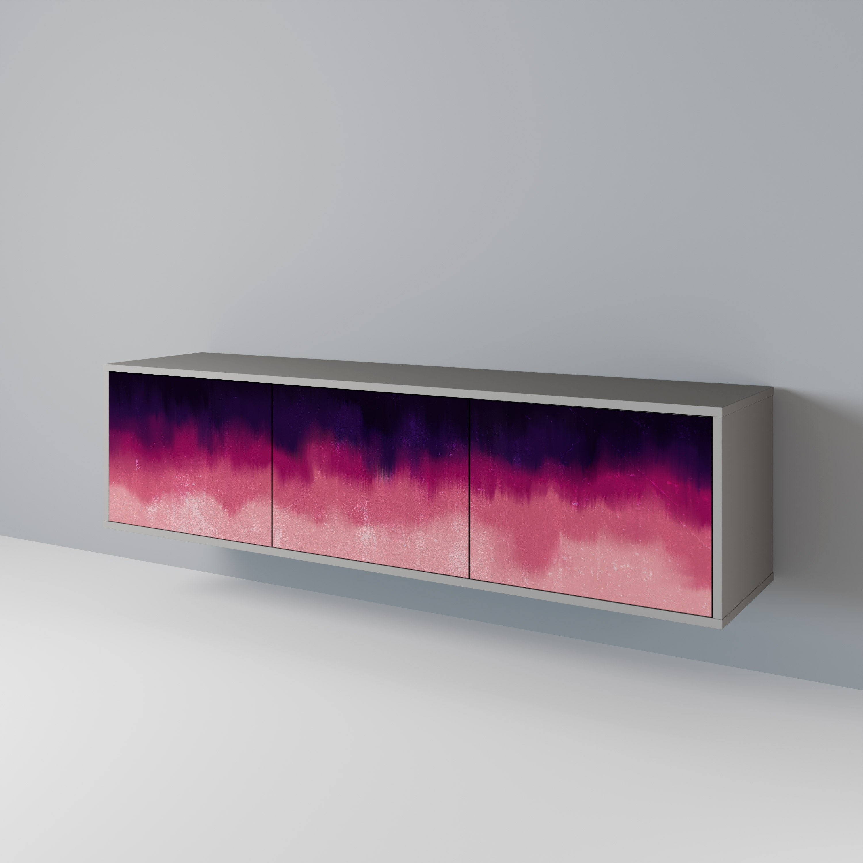 AURORA BOREALIS Třídveřový TV stolek