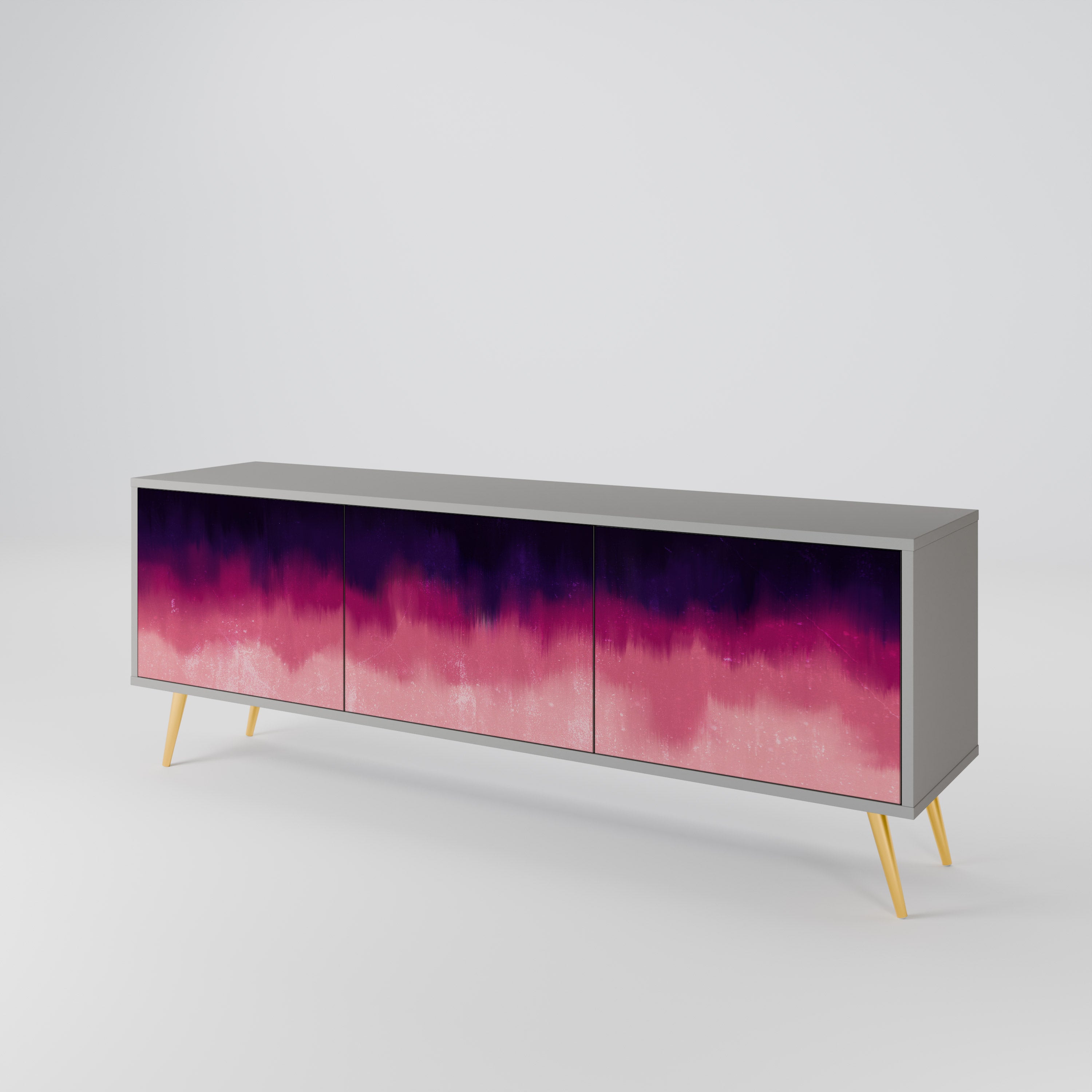 AURORA BOREALIS Třídveřový TV stolek