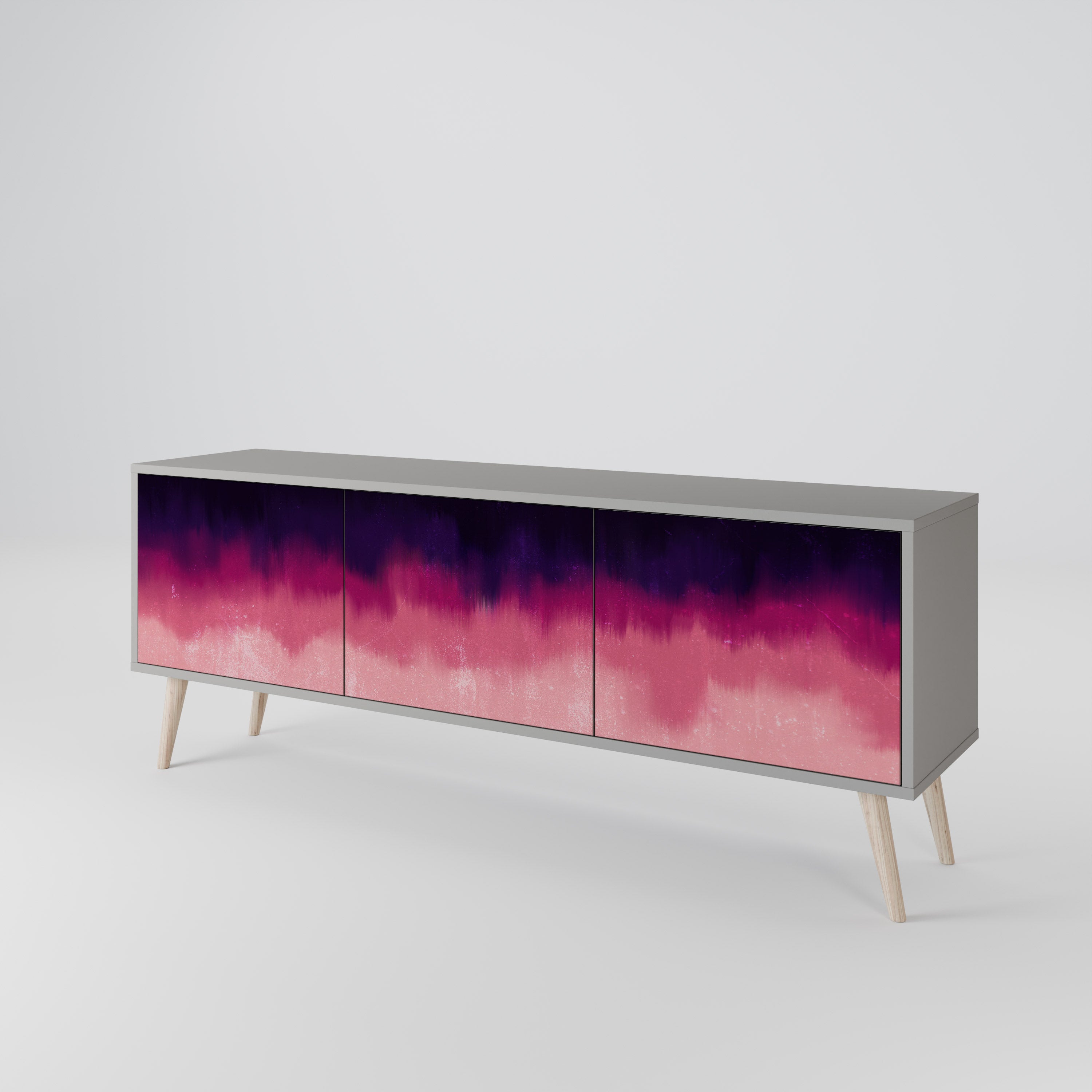 AURORA BOREALIS Třídveřový TV stolek
