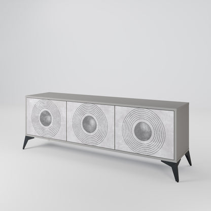 SOLID CIRCLES Třídveřový TV stolek