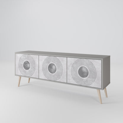 SOLID CIRCLES Třídveřový TV stolek