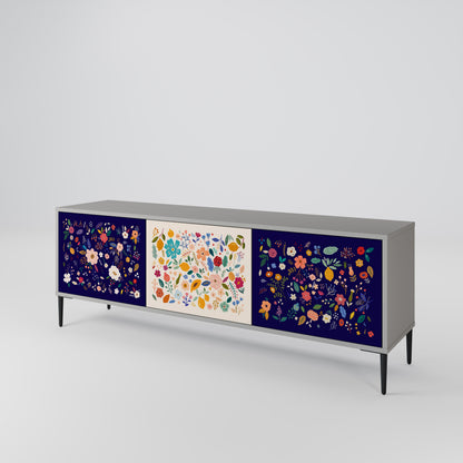 FLORAL COMBINATION Třídveřový TV stolek