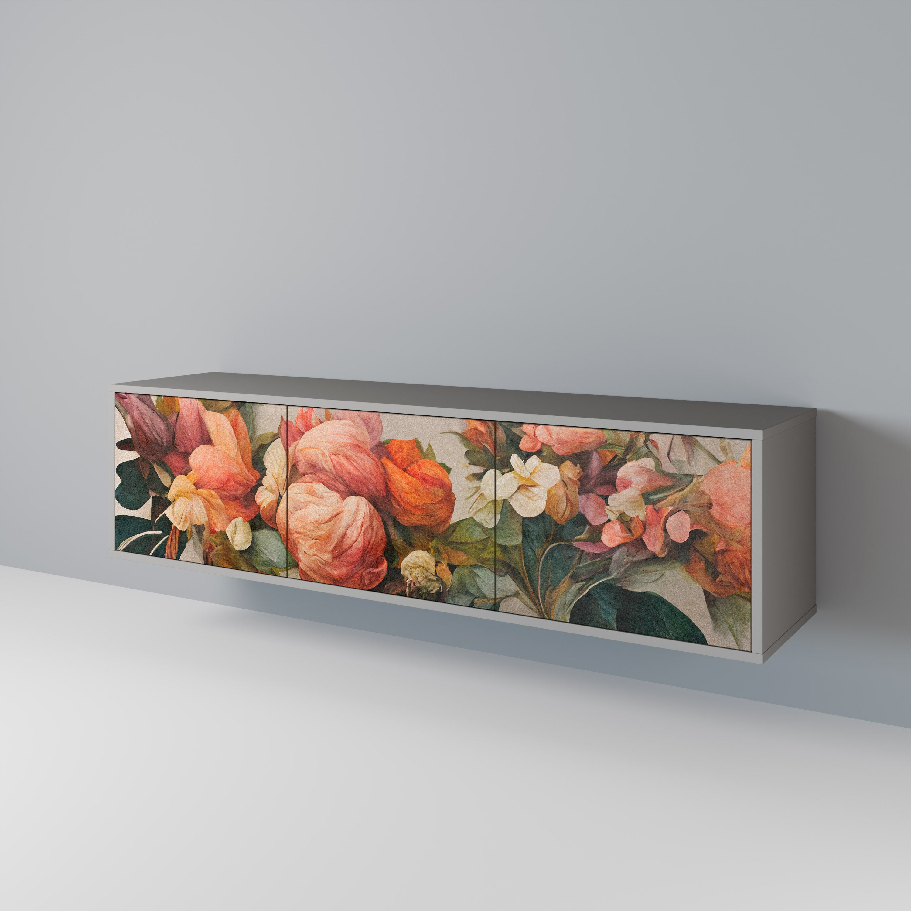 STYLISH BEAUTY 3-Door TV Cabinet