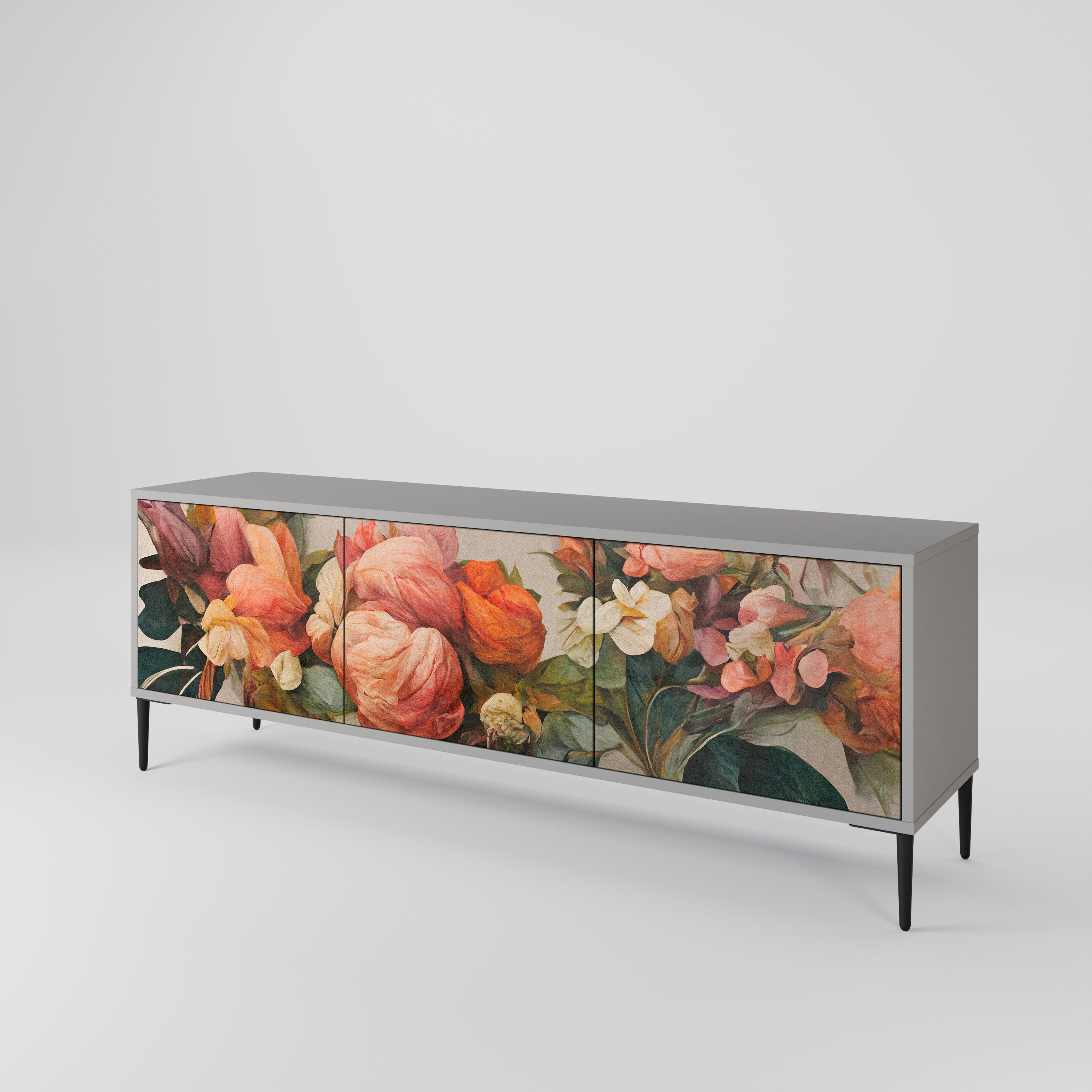 STYLISH BEAUTY 3-Door TV Cabinet