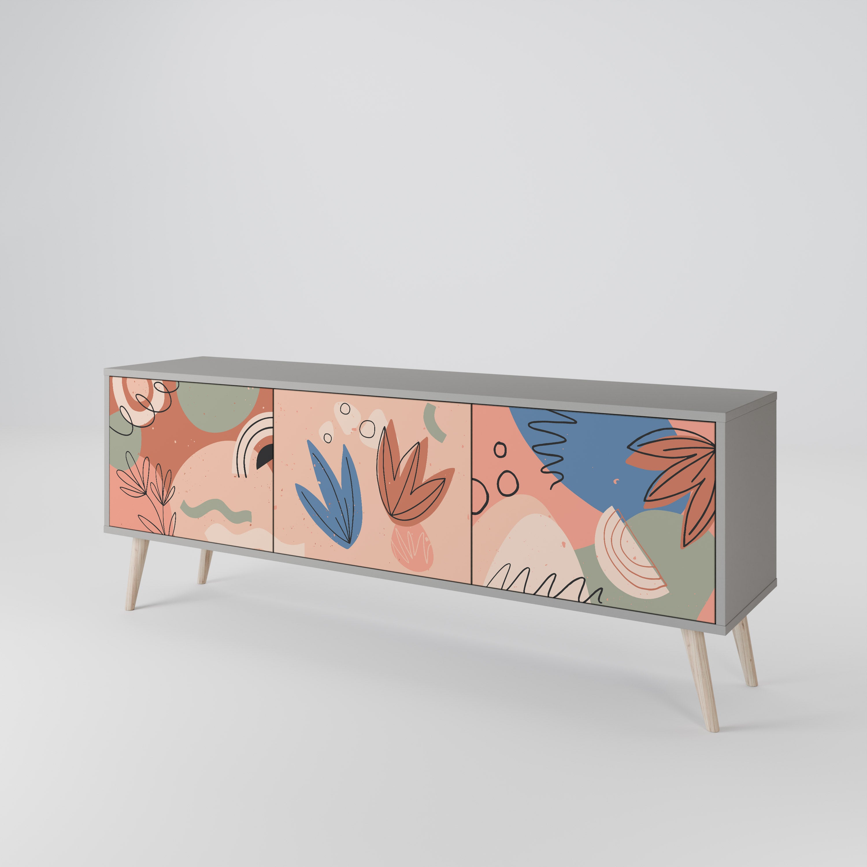 PASTEL DESTINY 3-Door TV Cabinet