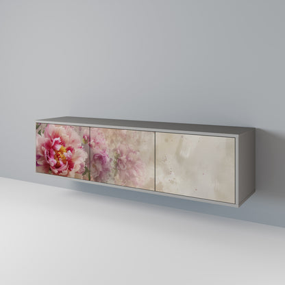 PEONY WHISPER Třídveřový TV stolek
