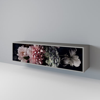 PURE BLOSSOM Třídveřový TV stolek