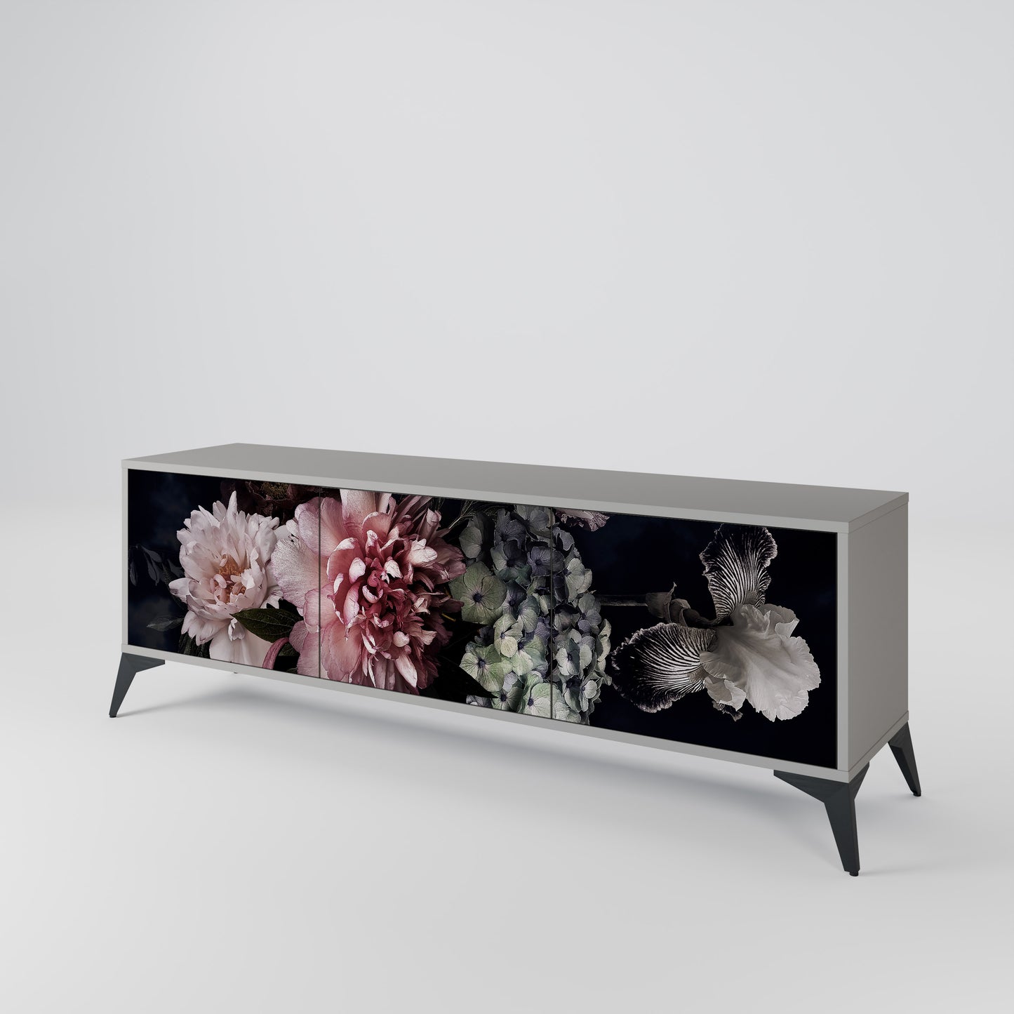 PURE BLOSSOM Třídveřový TV stolek