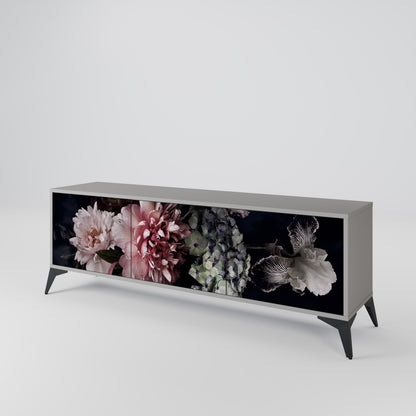 PURE BLOSSOM Třídveřový TV stolek