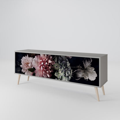 PURE BLOSSOM Třídveřový TV stolek