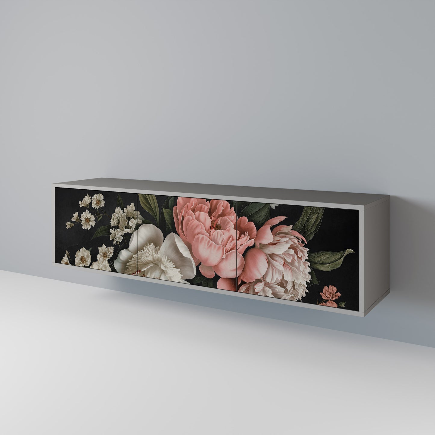 LUSH ELEGANCE Třídveřový TV stolek