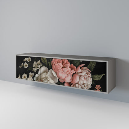 LUSH ELEGANCE Třídveřový TV stolek