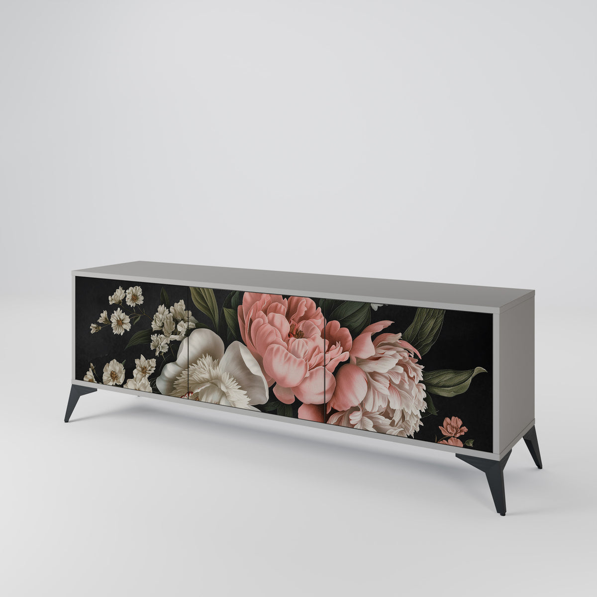 LUSH ELEGANCE Třídveřový TV stolek