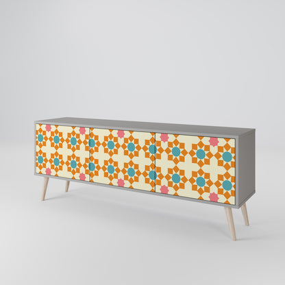 FLORAL DECOR Třídveřový TV stolek