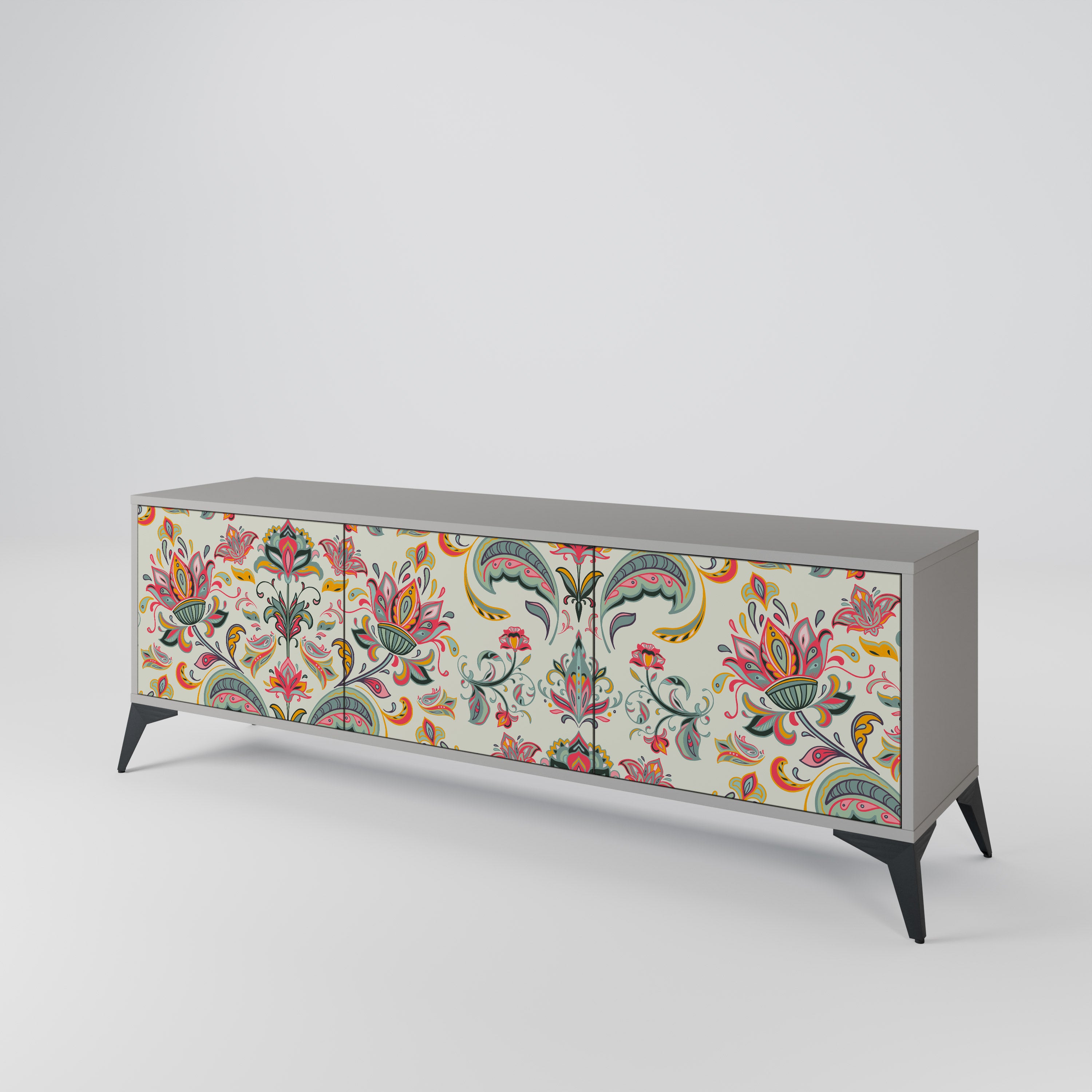 ORGANIC FOLKLORE 3-Door TV Cabinet