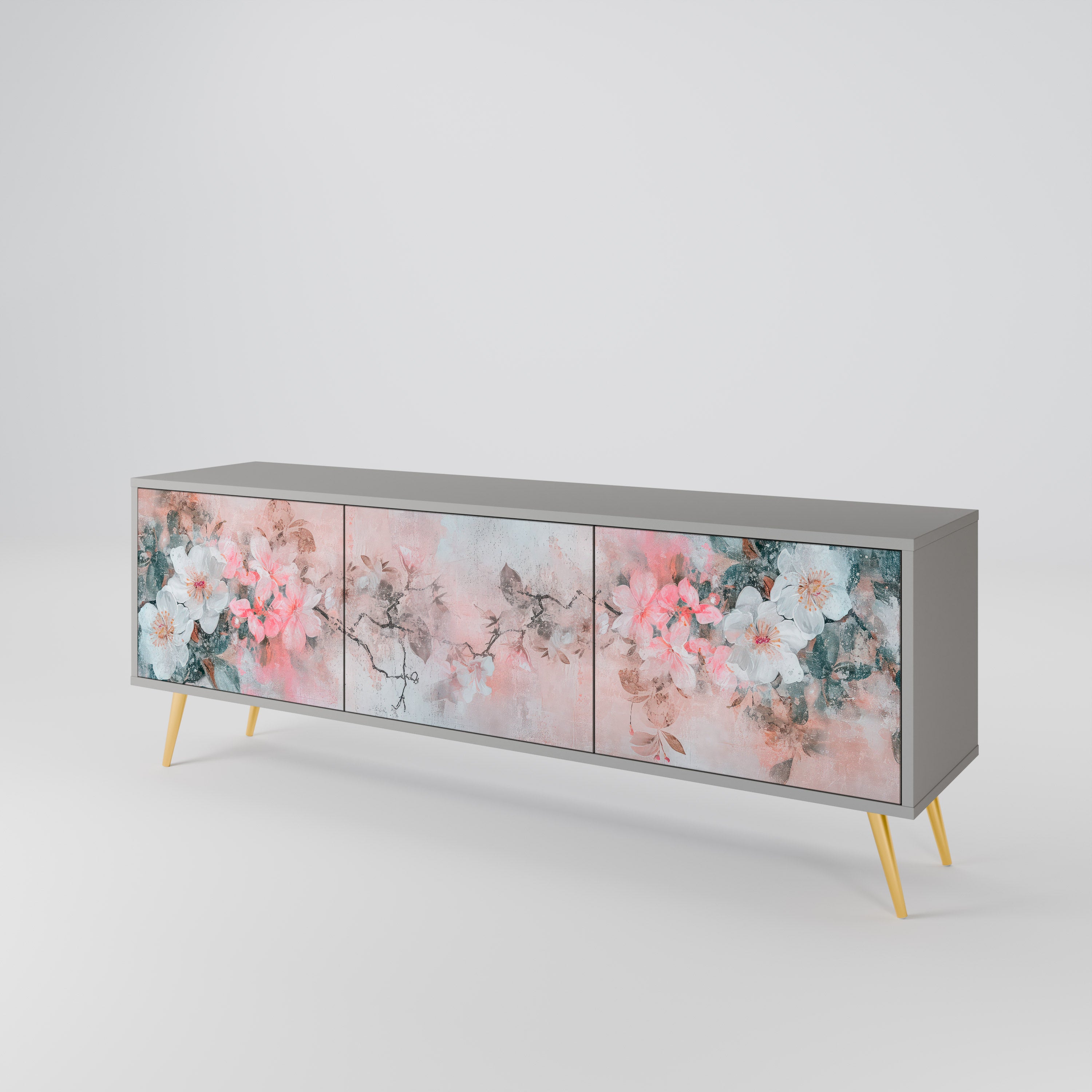 CHERRY BLOSSOM 3-Door TV Cabinet